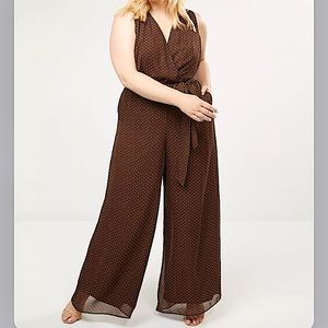 Polka Dot Faux-Wrap Jumpsuit 18